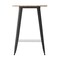 Merrick Lane Dryden Indoor/Outdoor Bar Top Table, 30" Round All Weather Poly Resin Top with Steel base